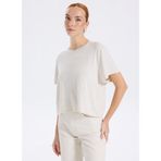 American Vintage Yuvarlak Yaka T-Shirt, M, 5003308960, Gri, Kadın