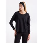 American Vintage Yuvarlak Yaka T-Shirt, S, 5003308976, Siyah, Kadın