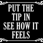 American Vinyl AV Put The Tip in See How It Feels Sticker, Komik İş Çıkartmaları, Garsonunuza ve Garsonunuza İpucu Vinil, Kafeler, Barlar ve Restoranlar için Barmen Tampon Çıkartmalarına Dikkat Edin (3 x 4 inç)