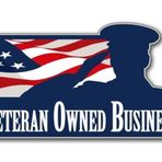 American Vinyl Veteran Owned Business Sticker (ABD Askeri Çıkartmaları, Mağazalar, Barlar, Kafeler, Mağazalar için Emekli Askeri İşletme Sahibi (7,6 x 12,7 cm)