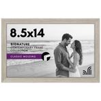 Americanflat 8,5 x 14 Kırılmaya Dayanıklı Camlı Resim Çerçevesi - Tasarlanmış Ahşap ile Galeri Tarzı Çerçeve - İmza Koleksiyonu - Duvar Ekranı için Fotoğraf Çerçevesi - Driftwood
