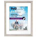 Americanflat 9x12 Resim Çerçevesi Driftwood - 16x20 Mat ve 9x12 Matsız Ekranlar - Kırılmaz Camlı Kompozit Ahşap - Duvar için Yatay ve Dikey Biçimler