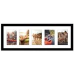 Americanflat Kırılmaya Dayanıklı Camlı 4x6 Kolaj Resim Çerçevesi - Beş 4x6 Fotoğrafa Uyar veya Bir 8x24 Resim Çerçevesi Olarak Kullanılır - İmza Koleksiyonu - Duvar Ekranı için Kolaj Çerçeveleri