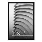 Americanflat Siyah 11x17 Resim Çerçevesi - Parlak Pleksiglaslı İnce Bordürlü Fotoğraf Çerçevesi - Yatay veya Dikey Görüntü Formatı için Asma Donanımlı Duvar Resim Çerçevesi