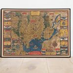 Amerika New Haven 1928 Haritası Poster 60x90cm.