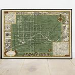 Amerika, Oberlin Koleji Dekoratif Şehir Haritası Posteri 60x90 cm AMC523