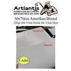 Amerikan Bristol Karton 50X70 Cm 5 Adet 220 Gr Bir Tarafi Parlak Bir Tarafi Mat Kagit Biristol Karton