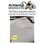 Amerikan Bristol Karton 50X70 Cm 50 Adet 220 Gr Bir Tarafi Parlak Bir Tarafi Mat Kagit Biristol Karton