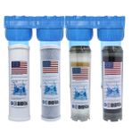 Amerikan Malı Daire Ve Bina Girişi 4 Aşamalı Su Yumuşatma Cihazı (Kapaklı Spun-Blok-Reçine-Gac Plus)