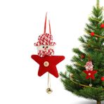 Amesor Ağaç için Pentagram Süsler,Pentagram Noel Süsleri - Çan ve Noel Öğeli Yıldız Kolye,Pentagram Kolye, Ev İç Mekan Dekoru için Noel Dekoratif Sahne