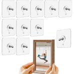 Amesor Yapışkanlı Fotoğraf Çerçevesi Askısı, Duvara Yapışkanlı Kancalar,10X Akrilik Duvar Yapışkanlı Kanca Fotoğraf Askısı | Delme Kancası Duvar Dekoru Oturma Odası, Yatak Odası için Basit Moda Montaj
