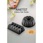 Ametist 2 Parça Döküm Kek Kalıbı Siyah, Dayanıklı ve Kullanışlı Set - Seçenek 1 - Ahşap