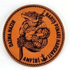 AMFİBİ Barış Pınarı Deri PEÇ - Arma - Askeri Patch