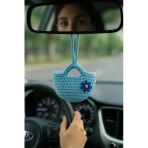 Amigurumi Araba Dikiz Aynası Süsü, Anahtarlık, Çanta Askısı %100 El Örgüsü