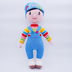 Amigurumi Çizgi Film Bebeği | Pepee | El işi Pamuk İplik Amigurumi Bebek | Yumuşak ve Sevimli El Yapımı Oyuncak