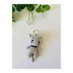 AMİGURUMİ GRİ KEDİ ANAHTARLIK