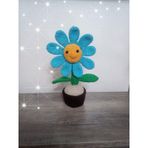 Amigurumi Organik Saksıda Papatya