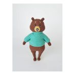 Amigurumi Örgü Ayı Oyuncak, Kahverengi, Amigurimi, Uyku Arkadaşı