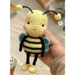 Amigurumi Oyuncak Arı Maya - Beyaz - Sarı