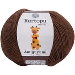 Amigurumi Pamuklu Oyuncak Punch Örgü Ipliği Koyu Kahve K818 50 gr