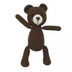 Amigurumi Sevimli Acı Kahve Renk Ayıcık Organik Oyuncak