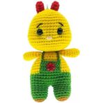 Amigurumi Sincap Anahtarlık –%100 Pamuk İp Tığ İşi, Sevimli Figür, Çanta Anahtar Süsü Hediyelik