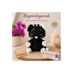 Amigurumi Siyah Örgü Kedi Oyuncak, Amigurimi