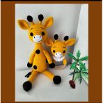 Amigurumi Zürafa Uyku Arkadaşı Ve Çıngırak Yenidoğan Bebek Hediyesi Organik Oyuncak Bebek