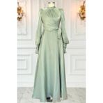 Amine Hüma Efruz Abiye Elbise Mint - 48