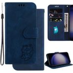 Ammeer Honor View 20 için Kılıf, Güzel Kaplan Manyetik Kapaklı Folyo Telefon Kapağı Koruma Cüzdan PU Deri Çanta Kılıfı Stand - Mavi