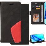 Ammeer Huawei P Smart/Honor 9 Lite için Kılıf, Manyetik Flip Folio PU Deri Cüzdan Kapak Kılıfı TPU Silikon Yumuşak İç Kabuk Kart Yuvaları Standı Bilek Kayışı - Siyah