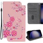 Ammeer Huawei P20 Lite 2019/Nova 5i için Kılıf, Flip Folio Cüzdan Kapak PU Deri Kart Yuvalı Destek Çubuğu Özelliği Manyetik Kapatma - Kiraz Çiçeği