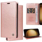 Ammeer Huawei P20 Lite/nova 3E için kılıf, Premium PU Deri Gizli Manyetik Adsorpsiyon, Darbeye Dayanıklı Kapaklı Folyo, Akıllı Telefon Kılıfı, Cüzdan Standı - Pembe Altın