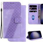Ammeer Samsung Galaxy A10e/A20e için Kılıf, Kabartmalı 7 Desenli Manyetik Kapaklı Folyo Telefon Kapağı Koruma Cüzdan PU Deri Çanta Kılıfı Standı - Lavanta