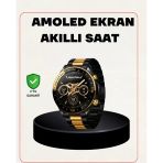 Amoled Akıllı Saat Manyetik Şarj Gps Destekli Spor Günlük Kullanım