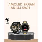 Amoled Ekran Akıllı Saat Uyku Nabız Adım Ölçer Su Geçirmez Mir18736906