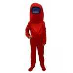 Among Us Cosplay Uzaylı Astronot Kostümü Kırmızı