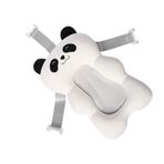 AMONIDA Bebek Banyo Yastığı, Bebek Banyo Süspansiyon Yastığı, Kaymaz, Sızdırmaz, Cilt Dostu, Bireysel Küvet Klapeli (Beyaz Panda)