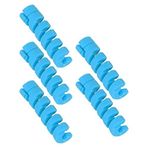 AMONIDA Bisiklet çerçevesi koruyucu kılıf, ultra hafif lastik bisiklet fren çekme kılıfı TPR dekoratif kolay kurulum 4-5 mm tel boru için (mavi)