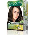 Amonyaksız, Vegan, Doğal, Besleyici Kalıcı Saç BOYASI%100 Beyaz Kapama (1 Paket 2 x 50 ml Boya & Oksidan) (Koyu Kumral 6.0) - Option-1