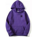 Amor Man Büyük Beden Kapüşonlu Ny Baskili 3iplik ŞARDONLU%100 Pamuk Oversize Erkek Sweatshirt - 7XL
