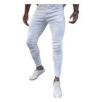 Amor Man Net Beyaz Iç Göstermeyen Pamuk Yıkamalı Regular Fit 5 Cep Vıp Erkek Kot Pantolon - 30