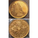 AMOR POPULI PRAESIDIUM REGINAE A900 - Kraliçe Elizabeth 21.39gr 22 ayar A900 Altın Madalya