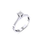 Amor TRYZ5417F043 0.43 Karat Baget Pırlanta Yüzük