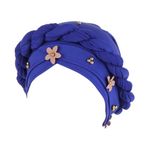 Amorar Kadın Baş Örtüsü Çiçek İnci Türban Bandanalar Elastik Alın Bandı Beanie Hijab Kemo Şapka İslami Baş Örtüsü Müslüman Baş Takısı Kemoterapi Kepi Saç Dökülmesi için Baş Örtüsü