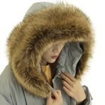 Amorar Kadınlar ve erkekler için suni kürk yaka kürk şeritli şal, kapüşonlu yaka Wrap Pashminas kalın şallar tilki kürkü Stola boyun ısıtıcı kapüşon kenarlı kürk yaka kışlık manto ceket parka için, tek kullanımlık ambalaj