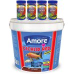 Amore Cichlid Red Granules 3Kg Kova 44-Protein, Lotus 4X250ml Malawi Ciklet Color Balık Yemi