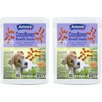 Amore Crazy Bones Somonlu ve Sığır Etli Yumuşak 550+550 gr Kemik Köpek Ödülü