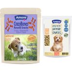 Amore Diş Sağlığı Ağız Kokusu Mini-Dental Atıştırmalık Köpek Ödülü, 550G Somonlu Crazy Bones