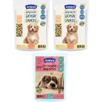 Amore Diş Sağlığı Mini-Dental-Mantı Ağız Kokusu 2X112 gr Ödül Maması, Beef 16li Burgundy Köpek Ödül Çubuğu Sticks